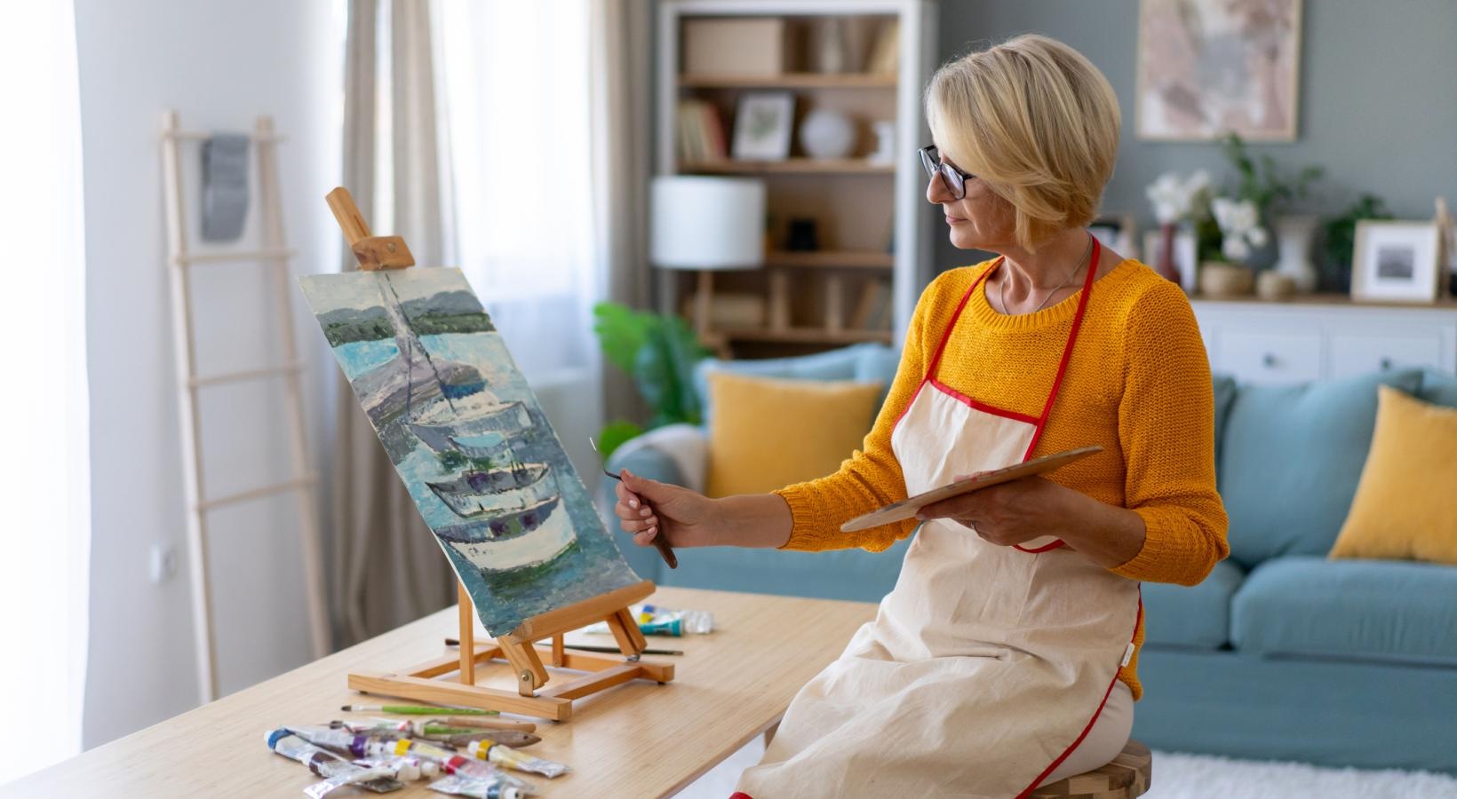 Find your perfect fit at Saw Mill Village a person painting a picture