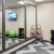 a room with weights and medicine balls
