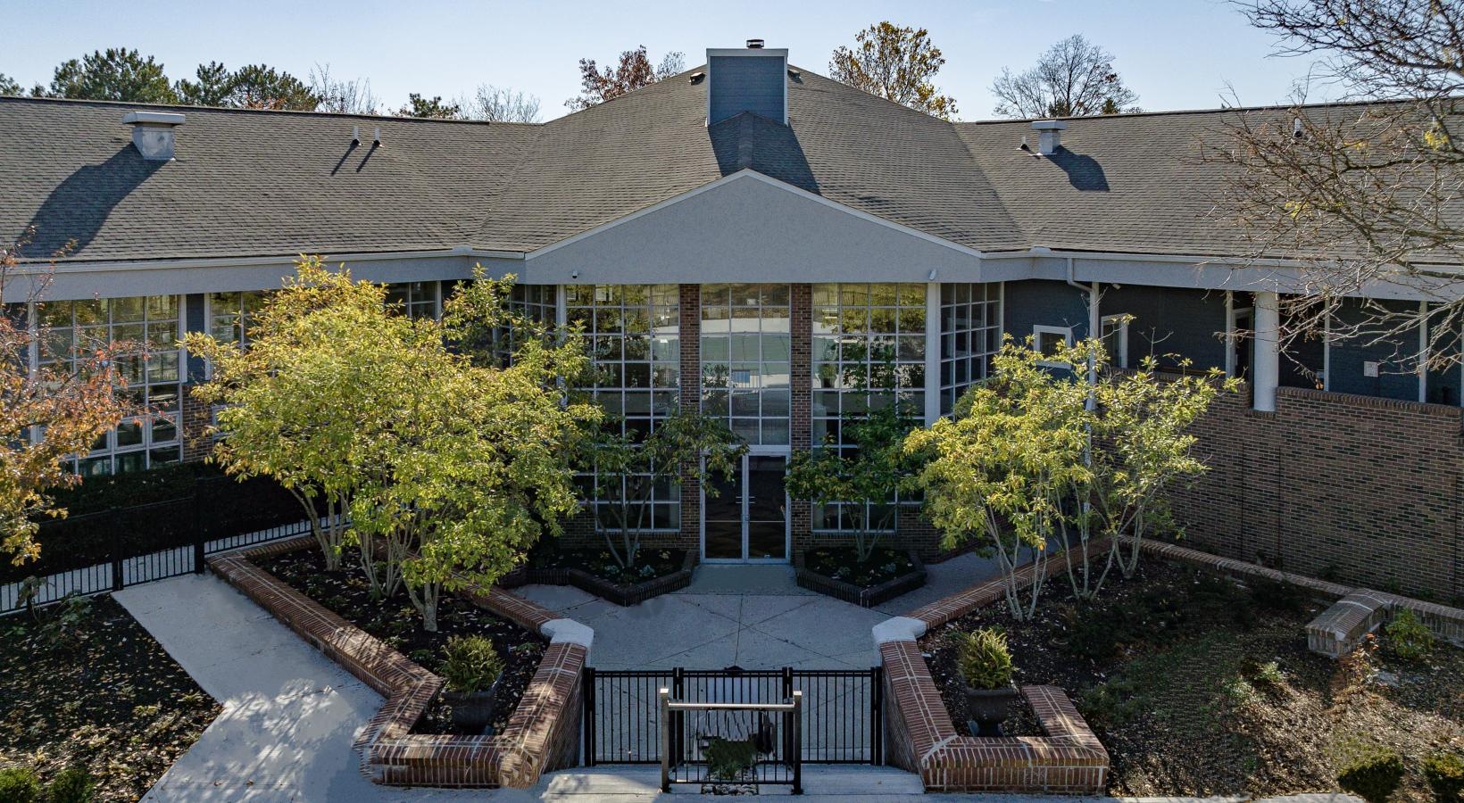 Find your perfect fit at Saw Mill Village a building with many windows