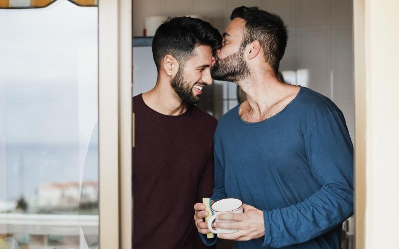 two men near a door