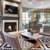 lounge with tv seating and fireplace