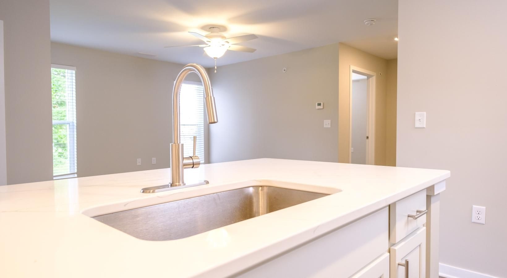 Find your perfect fit at Saw Mill Village a kitchen with a sink